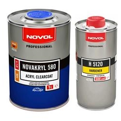 Novol Lakier bezbarwny akrylowy NOVAKRYL 580 1L + utw. 5120-434