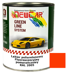 NewCar Lakier poliuretanowy 2K  FLUORESCENCYJNY RAL 2005 POMARAŃCZOWY 1L