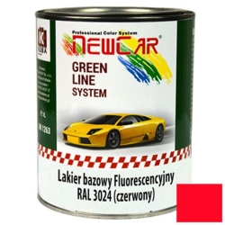 NewCar Lakier bazowy FLUORESCENCYJNY RAL 3024 1L (czerwony)-887