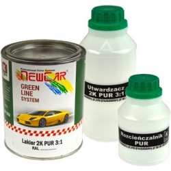 NewCar Lakier poliuretanowy RAL 8011 połysk 3:1 kpl. (1L+utw.+roz.)-1000