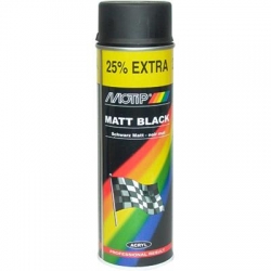 Motip lakier akrylowy czarny półmat spray 500ml.-764