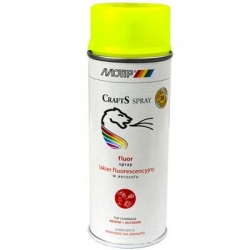 MOTIP CRAFTS lakier fluorescencyjny żółty spray 400ml.-779