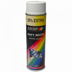 Motip lakier akrylowy biały matowy spray 500ml.-836
